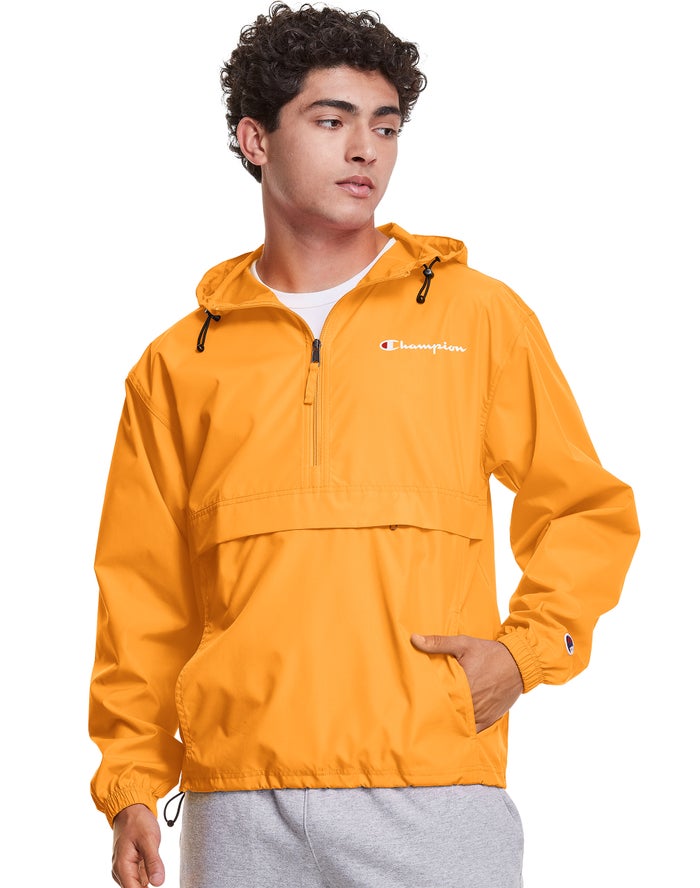 Champion Packable Script Logo - Miesten Keltainen Takki - Suomi 2481097-RH